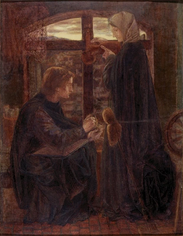 Maria in casa di Giovanni (1858) - Delaware Art Museum, Wilmington